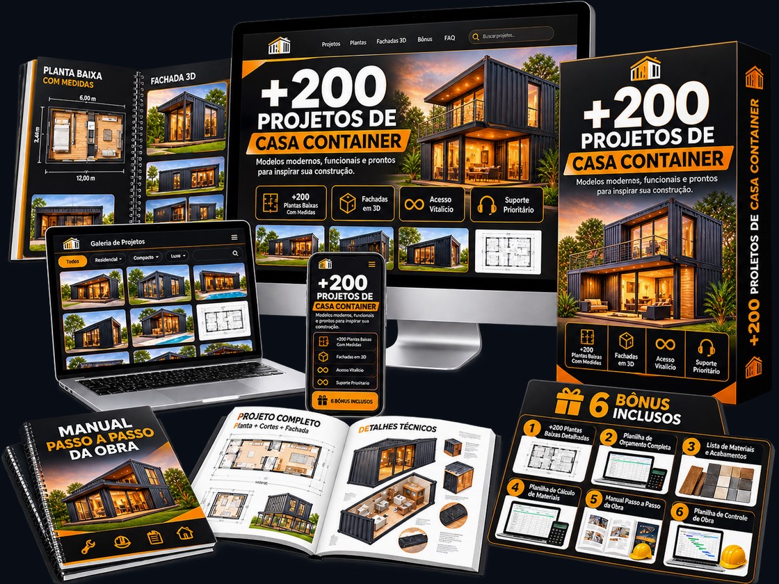 +200 Projetos de Casa Container